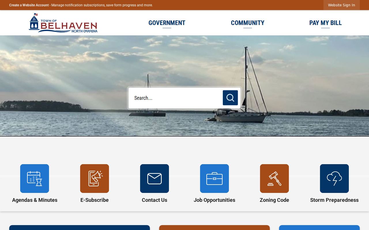 Belhaven court records municipal Town Hall context