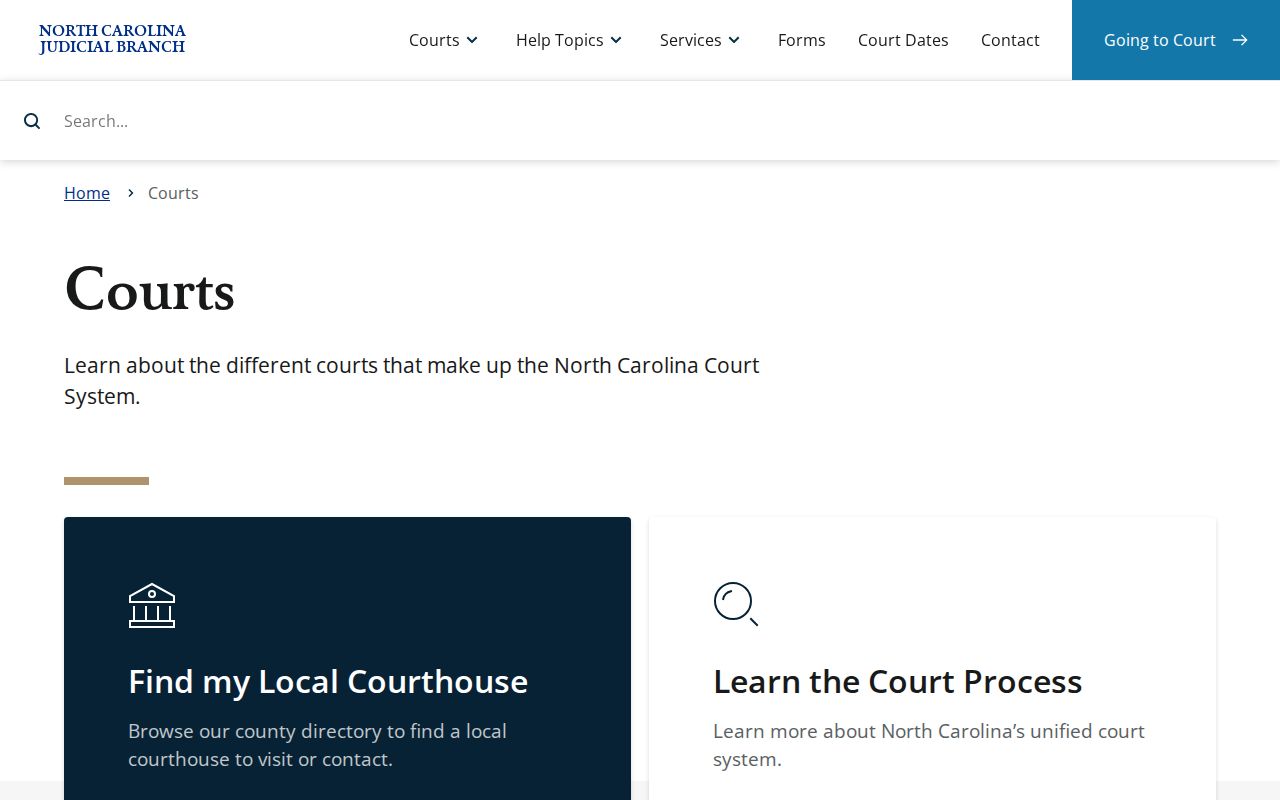 Beaufort County court docket North Carolina trial courts overview
